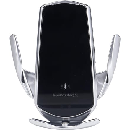 Draadloze autolader USB-voeding Autotelefoonhouder Beugel Slimme infraroodsensorlader voor auto gray