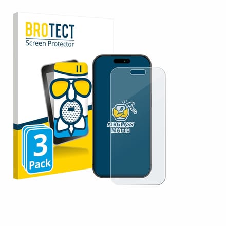 BROTECT - Screenprotector voor Apple iPhone 17 Pro Max - Folie Beschermfolie Beschermglas matte 3 Stuks