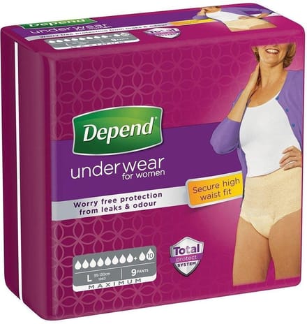 Depend Pants Voor Vrouwen Maximum maat L