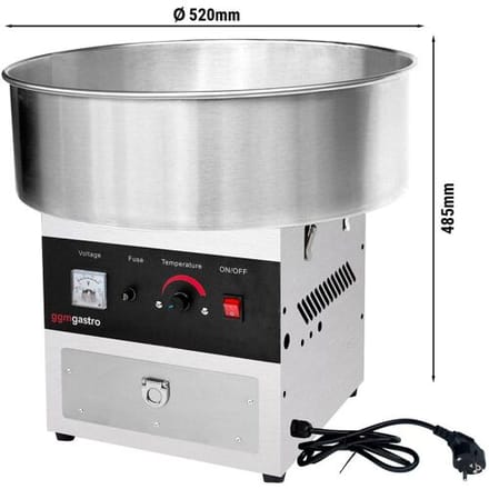 GGM Gastro Professionele suikerspinmachine - Ø52cm - 0,95kW - RVS - 230V - tafelmodel