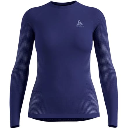 Odlo Performance WarmCrew Longsleeve Dames-blauw