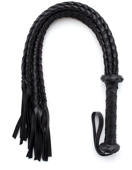 Smart Moves - Cat O Nine Flogger - Gevlochten - 75 cm - Zwart