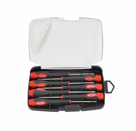 AWTOOLS AW36698 - Precisie Schroevendraaierset - S2 Staal - 7 Stuks