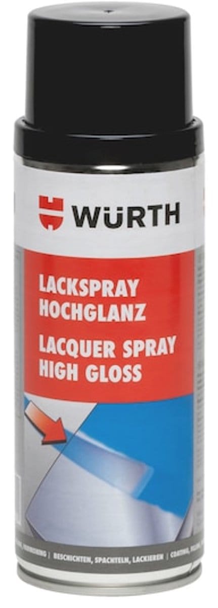 Wurth - Lakspray nitroalkydkwaliteit hoogglans - lakspray, hoogglans inhoud 400 ml