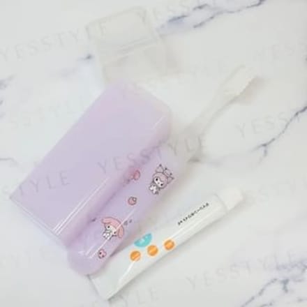 Kamio Japan - Sanrio Kuromi & My Melody Square Toothbrushing Set 1 set