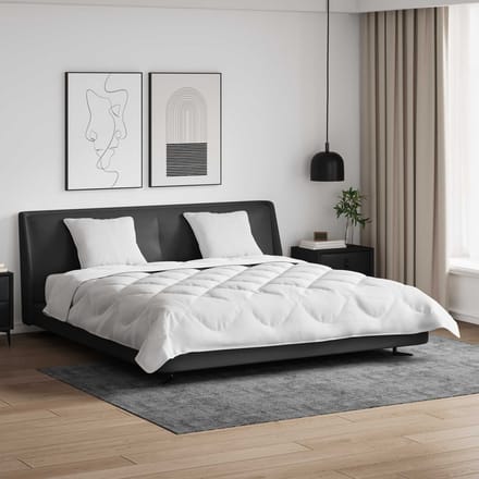 vidaXL - Dekbed - met - kussen - 3 - st - Wit - Microvezel