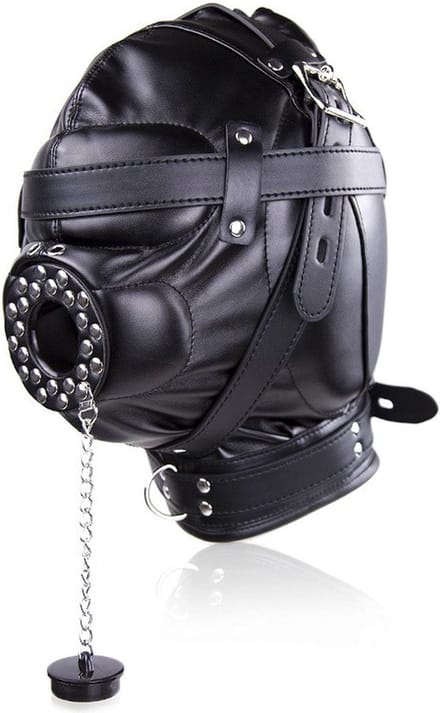 Nooitmeersaai - PU leren hoofdmasker met stop