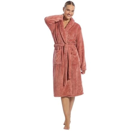 Ten Cate Basics badjas rose dot voor Dames | Maat M