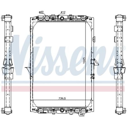 Radiator, motorkoeling NISSENS 61417A