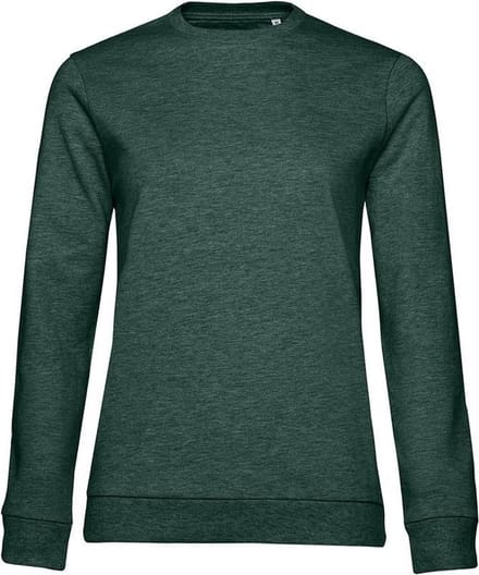 B&C Dames/dames Set-in Sweatshirt (Donkergroene heide)