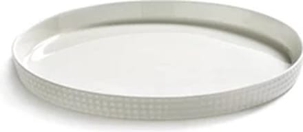 Serax Ann Van Hoey Nido plat bord met boord D20cm bone china wit