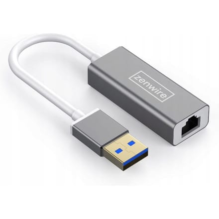 USB 3.0 Ethernet RJ45-adapter GIGABIT 1000 Mbps LAN A Zenwire YG-2125