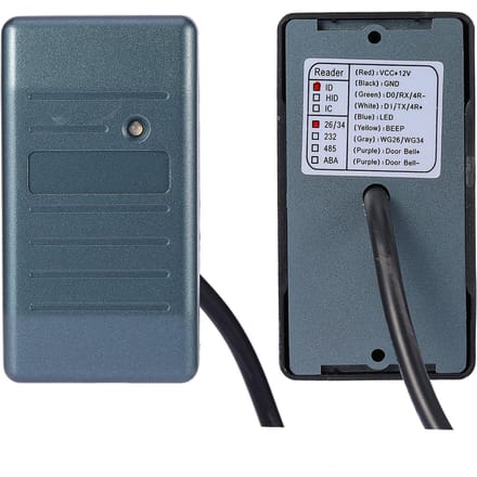 Beveiliging voor RFID EM ID-kaart Toegangscontrole Lezer 125KHz Wiegand 26 Waterdicht JS zwart