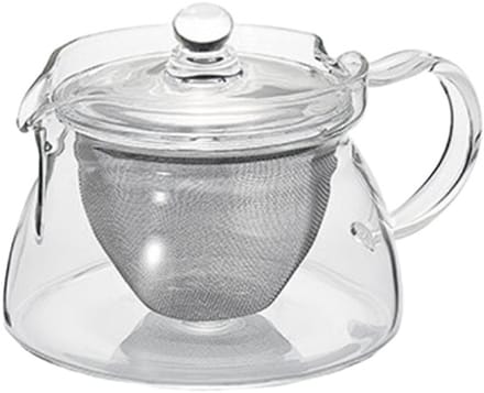 HARIO Theepot Cha-Cha Kyusu Kaku - Hittebestendig Glas - Transparant