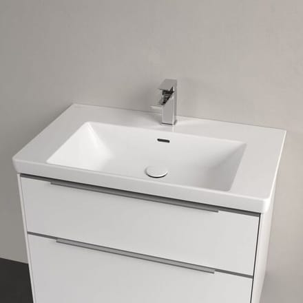 Villeroy & Boch Subway 3.0 cabinet washbasin 80 cm, with 1 tap hole, with overflow 4A708001