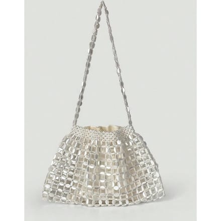Grote knoedel mode trend schoudertas Beige gray