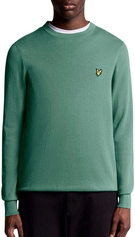 Lyle & Scott Crew Neck Fly Fleece Sweater Heren - Maat M
