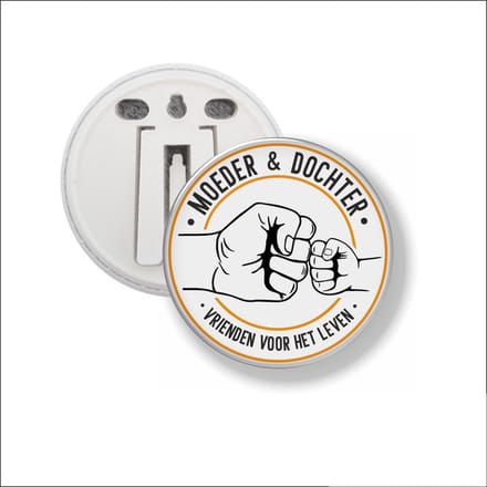 Button Met Clip 58 MM - Moeder & Dochter