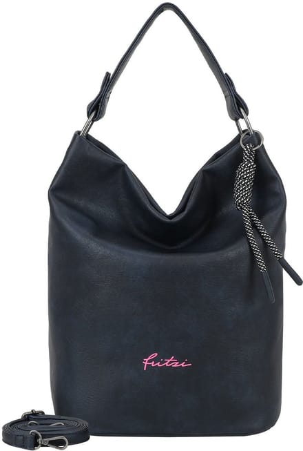 Fritzi aus Preußen schoudertas Lou Hobo Blue donkerblauw