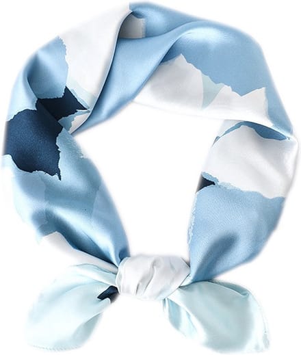 Dames Sjaaltje - Halsdoek - Bandana - Blauw - 58 x 58 cm