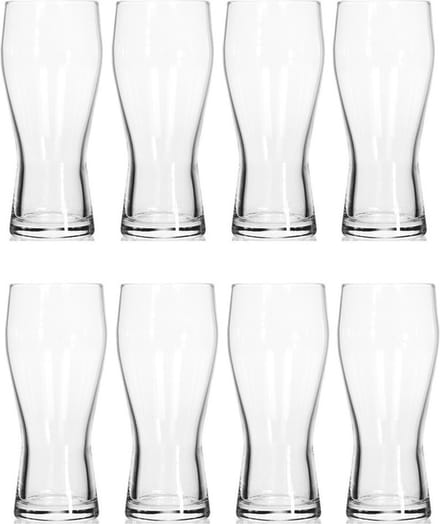 8x Bierglazen/drinkglazen - 400 ml - 8-delig - bierglas