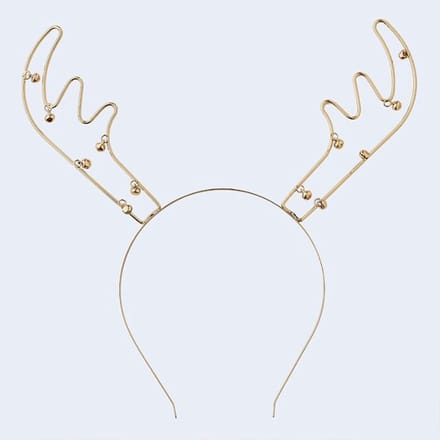 Ginger Ray - Gold Christmas - Diadeem Rendiergewei