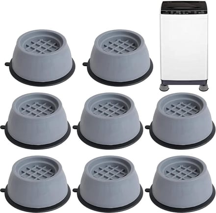 8-delige wasmachine voetkussen - antislip en schokdempend - universeel