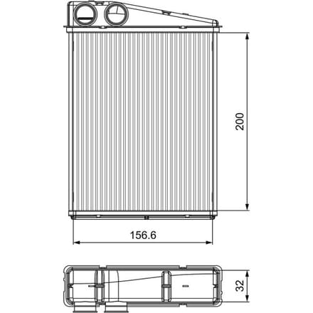 Warmtewisselaar, interieur verwarming VALEO 811542