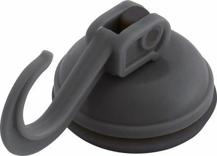 Eurotrail Zuignap met haak - tot 6kg - 2 stuks - Charcoal