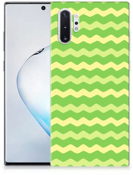 Samsung Galaxy Note 10 Plus TPU bumper Waves Green