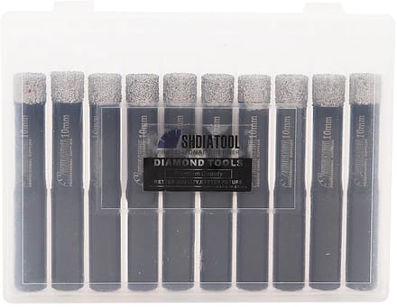 Diamantboor 10 mm voor Tegels Graniet Marmer Pack van 10