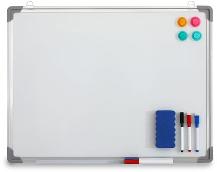 24Supply Whiteboard 60x90cm - Magnetisch Met Markers Magneten & Wisser