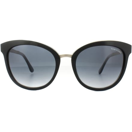 Tom Ford Zonnebril 0461 Emma 05 W Zwart Goud Blauw Verloop