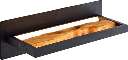 Brilliant Chaumont - Wandlamp - LED 9,5W 3000K - Zwart/Hout