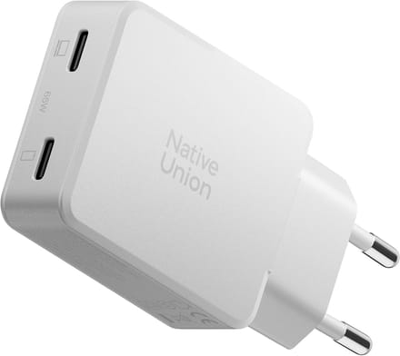 Native Union 2USB-C Wandlader 65W - Universeel - Wit