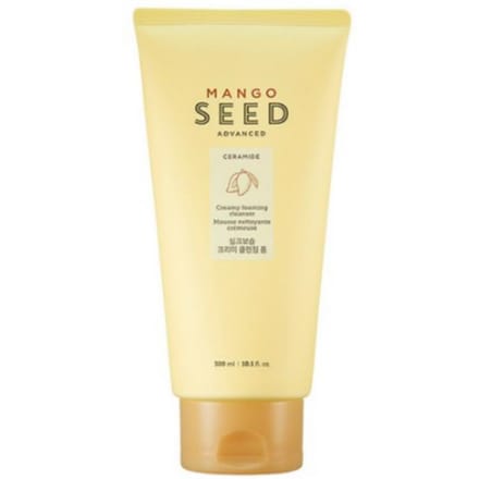 THE FACE SHOP Mango Zaad Zijde Hydraterend Reinigingsschuim 300ml beige