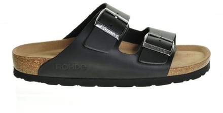 Rohde Zwart Slipper Tweeband maat 40