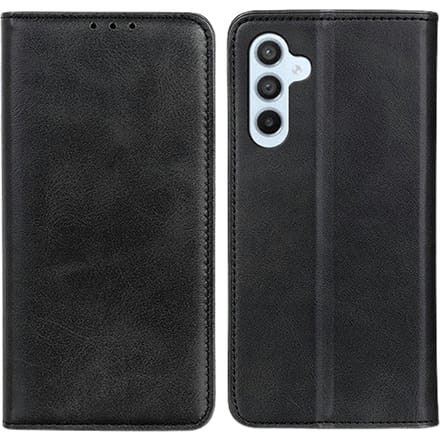 CaseBody Samsung Galaxy A56 Real Leather Wallet Hoesje Zwart