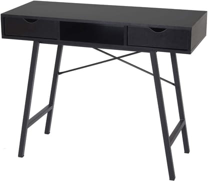 Consoletafel MCW-E92, bijzettafel, 3D-structuur 100x40cm ~ zwart