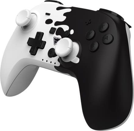 DragonShock - PopTop Zwart en wit - Compacte Bluetooth Draadloze Controller - Geschikt voor Nintendo Switch - Switch OLED - PC - Android