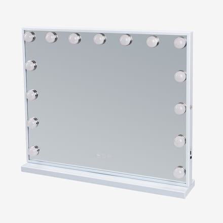 Grote Hollywood Vanity Spiegel met Lichten Tafelblad Wandmontage 58*46CM