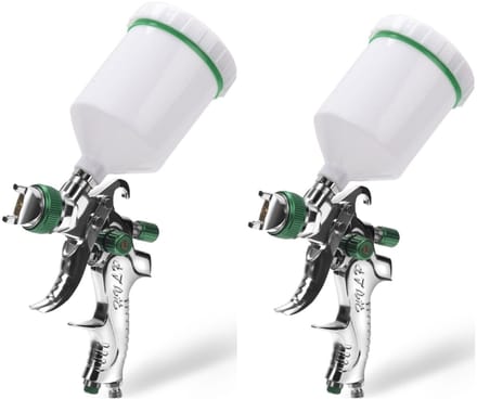 2 x Spuitpistool HVLP 1.4/1.7/2.0mm nozzle