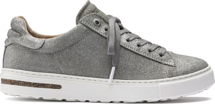 Birkenstock Bend Low Dames Sneakers Silver Metallic Narrow-fit |  Zilver | Suède | Maat 42