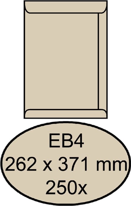 Envelop quantore akte eb4 262x371 120gr cremekraft