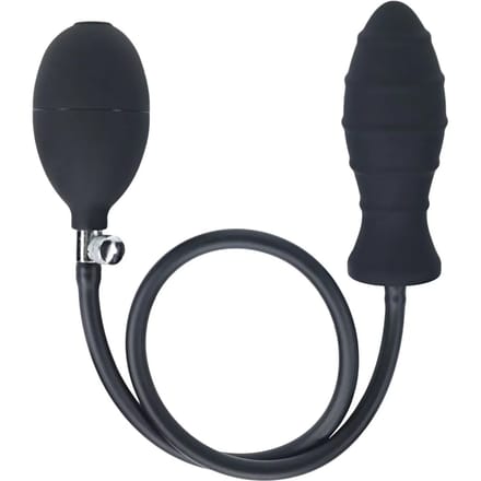 Levelz - Geribbelde Opblaasbare Siliconen Anaal Plug