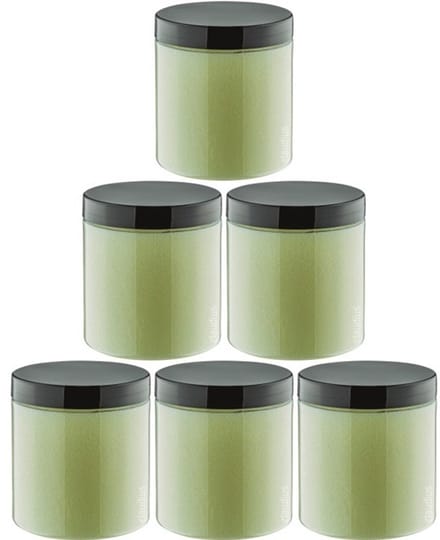 Scrubzout Zen Moment - 300 gram - Pot met zwarte deksel - set van 6 stuks - Hydraterende Lichaamsscrub