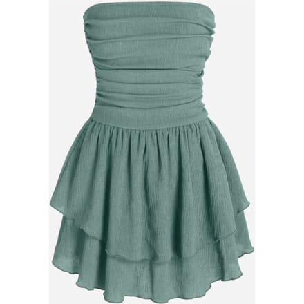 Strapless Gelaagd Mini-jurk