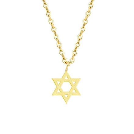 Ketting met hanger Davidster goudkleur