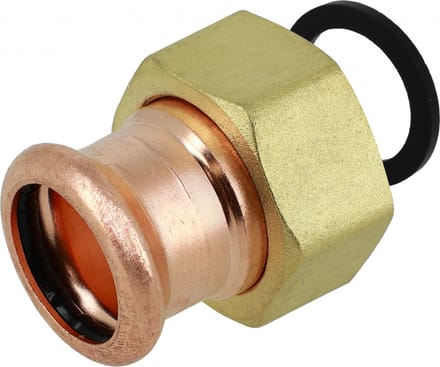 Bonfix Roodkoperen M 3/4 x 15mm persfitting wartelkoppeling vlakke dichting binnendraad FxRp