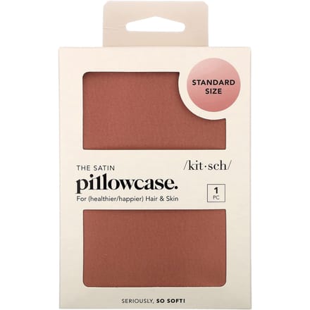 Kitsch Satin Pillowcase - Terracotta - Satijnen Kussensloop - Haar- & Huidvriendelijk - Luxe Slaapcomfort